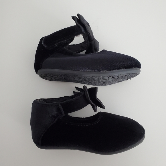 Baby Black Ballet Flats Size 4 - Picture 4 of 10